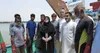 حضور سخنگوی دولت در اسکله سنگی کنارک