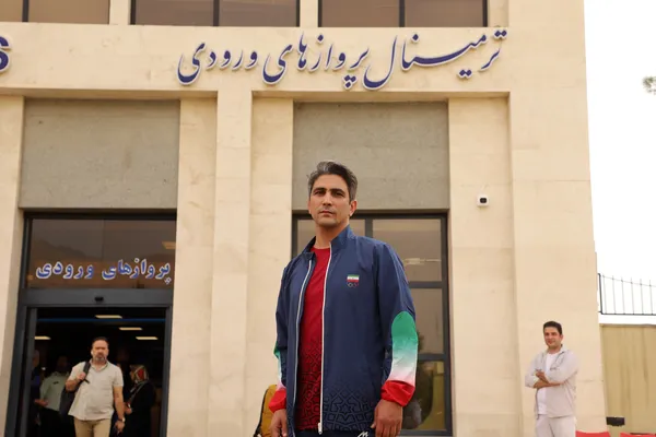 مراسم استقبال از فرشاد امیری داور کشتی