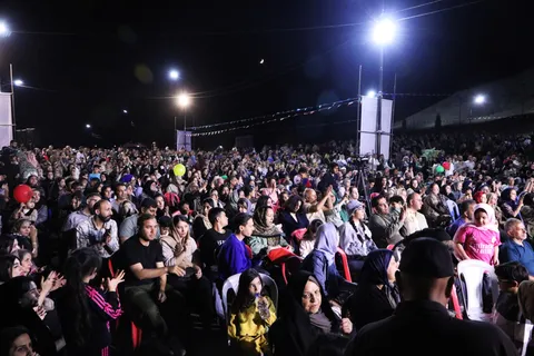 آبشار مصنوعی پارک بزرگ کوهستان سمنان جاری شد