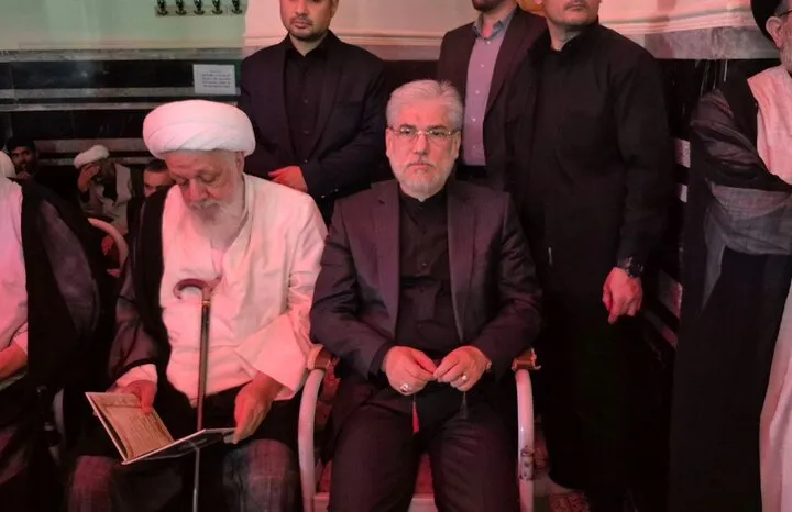 حضور وزیر علوم در آیین تشییع پیکر آیت‌الله شبیری زنجانی
