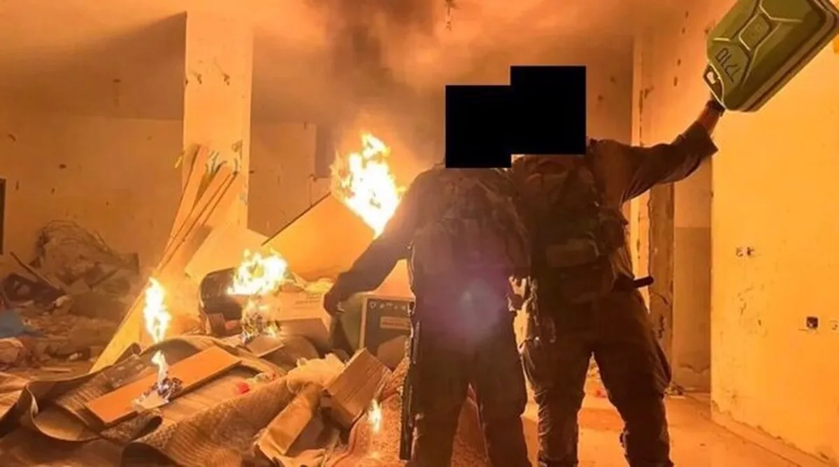 Israeli soldiers 'launched arson spree' in immediate aftermath of Gaza truce deal
