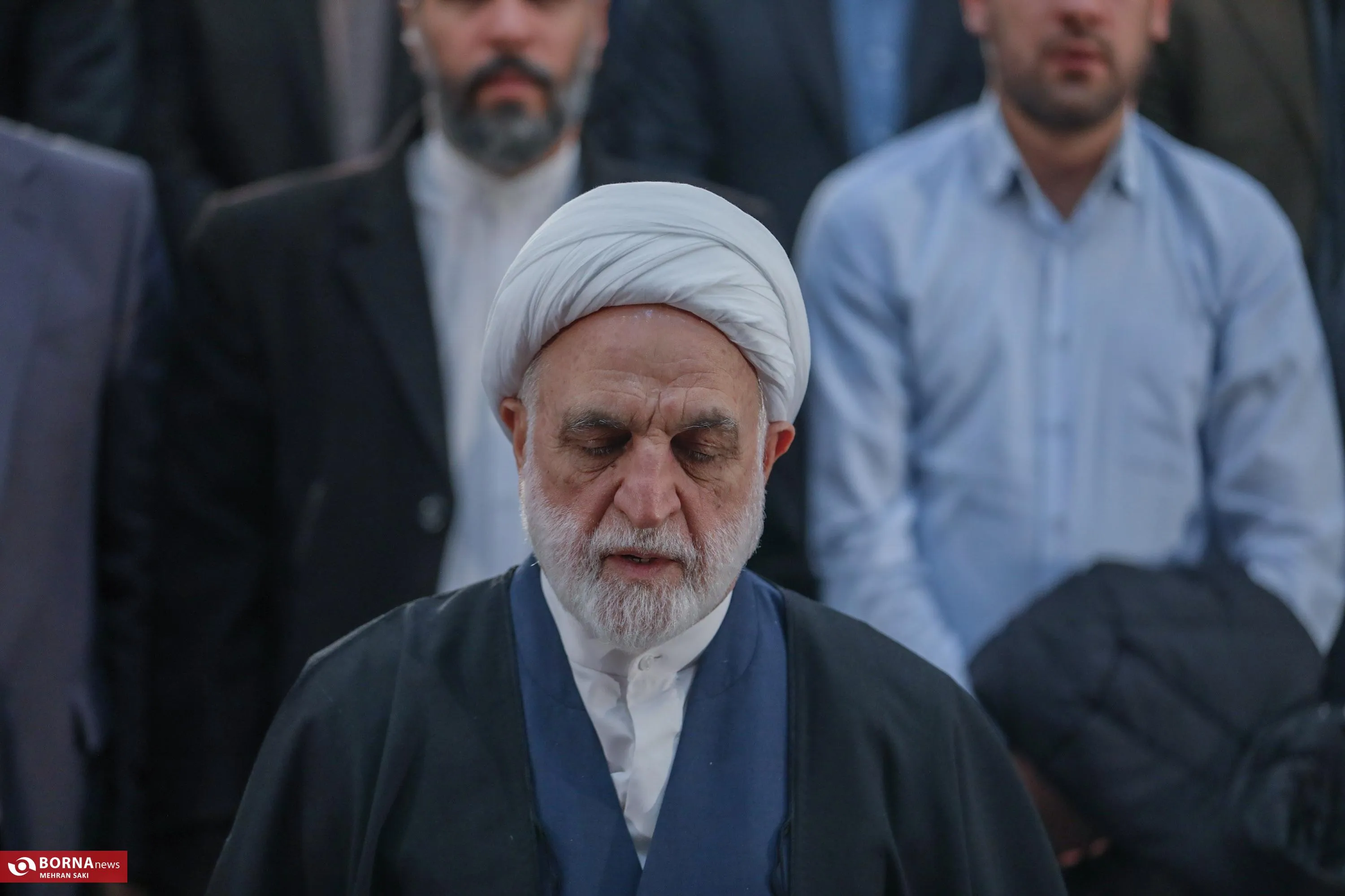 حضور رئیس قوه قضاییه در مراسم تشییع آیت‌الله‌العظمی شبیری‌زنجانی