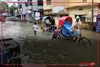 تصاویری وحشتناک از حبس یک خانواده در میان سیل عظیم نپال