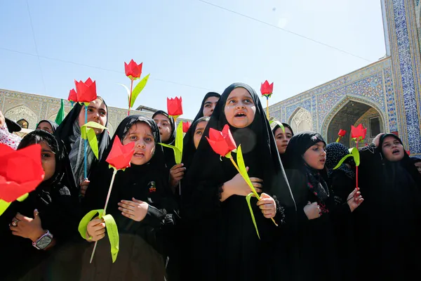  عزاداری هیئت کودکان در حرم مطهر امام هشتم(ع)