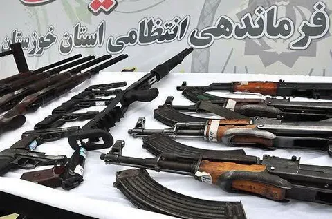 کشف ۱۸۱ قبضه سلاح غیرمجاز در خوزستان
