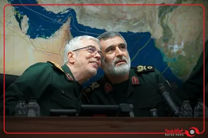 بازدید شهیدان حاجی‌زاده و محمود باقری از شهر موشکی زیر زمینی