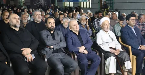 حضور استاندار مازندران با همراهی معاون سیاسی امنیتی استاندار در آیین باشکوه اربعین حسینی علیه السلام در افراکتی قائمشهر با حضور حضرت آیت الله معلمی