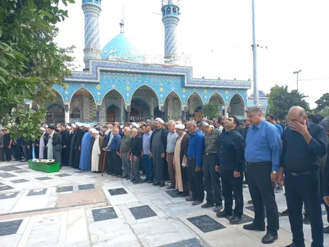تشییع پدر یک شهید و چهار جانباز دفاع مقدس در گرگان