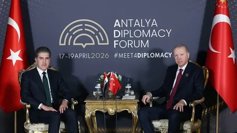 گفتگوی اردوغان با رئیس اقلیم کردستان درباره جنگ آمریکا و رژیم صهیونیستی علیه ایران