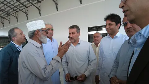 حضور دبیر شورای عالی مناطق ازاد کشور در میرجاوه سیستان و بلوچستان