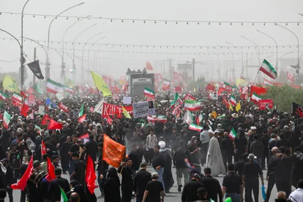 تشییع پیکر رهبر شهید انقلاب در قم -۱